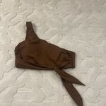 Seafolly  One Shoulder bikini top in tiramisu Photo 2