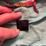 Bella Moda Coverup Blue 3/4 Sleeve Beach Women's Size L Boho Peasant Size L Photo 3