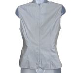 DO+BE  COLLECTION Baby Blue Ruched Draped Side Sleeveless Blouse NWT $78 Size S Photo 5
