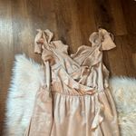 Show Me Your Mumu  Samantha Ruffle Wrap Dress In Champagne Luxe Satin Photo 6