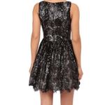 BB Dakota  Sabrina Lace Sequin Mini Dress in Black sz 4 NWT Photo 4