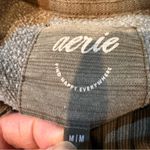Aerie Olive Green washed crew neck oversized Cozy sweatshirt M Photo 5
