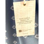 New Tru Self Geometric Boho Dusty Blue Top‎ Cuffed Plus Size 3X Casual Woven Photo 2