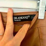 Anthropologie Blank NYC Baxter Ribcage Straight Leg Faux Leather Pants Size 26 Brown Photo 7