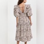 SEA New York Size 10 Calla Cheetah Brown Puff Sleeve A Photo 1