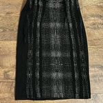 Diane Von Furstenberg  Woman's Black Wool Blend Pencil Skirt Size 4 Photo 0