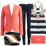 J.Crew  Schoolboy Blazer 12 Women's Coral Salmon Pink Photo 9