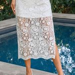 VICI  White Blazer & Floral Skirt Photo 2