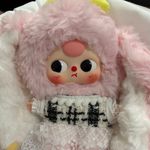 Baby Three Macaron V2 Plush Keychain Pink Photo 0