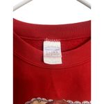 Gildan Y2K Red Santa Claus Christmas‎ Holiday Crewneck Grandma Sweater Size L Photo 2