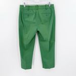 Talbots  Green Zip Fly Flat Front Pockets Casual Capri Pants Women's Size 6P Photo 1
