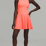 Lululemon Court Crush Dress Raspberry Cream Shorts underneath No Pads Size 8 Photo 0