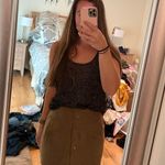 Dry Goods Suede Button Up Skirt Photo 1