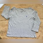 Ralph Lauren Polo  Women’s Sz XL‎ Gray 3/4 Sleeve Boatneck Tee Photo 1