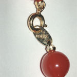 Trifari  Elegant Vintage Reddish Orange  and Gold Tone Beaded Necklace Photo 4