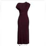 IRO Pilar Asymmetrical Burgundy Midi Dress Photo 2