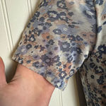 Allison Brittney  floral wrap maxi dress belted short sleeve lined size small J30 Photo 4