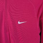 Nike  Dri Fit Hoodie Womens Medium 1/4 Zip Long Sleeve Running Swoosh Burgundy Photo 1