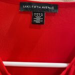 Saks 5th Avenue Saks Fifth Avenue Lightweight Long Sleeve Blouse with Ruffle Front Photo 2