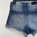 Kendall + Kylie Women's Denim Jean Shorts Size 7/28 Medium Wash Frayed Hem Blue Photo 4
