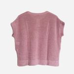 Uniqlo Pink Knit Side Slit Crop Sweater S Photo 1