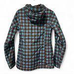 Burton  Teal and Brown Checkered Ski Jacket Photo 2
