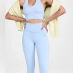 Free People Movement Leggings Ribbed Bluemoon Quartz Light Blue. Workout. Size L Blue Size L Photo 1