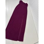 Lulus NWOT  Sensational Beauty Plum Purple Strapless Maxi Dress Wedding Prom Sz M Photo 3