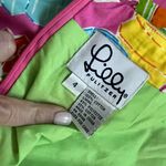 Lilly Pulitzer  Vintage Strapless Maxi Dress party lights Chinese lantern print Photo 2