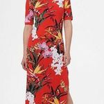 G.I.L.I Red Floral Maxi Sundress Dress Size XL Photo 0