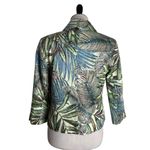 Harvé Benard Harve Benard‎ Tropical Print Blazer Jacket Size 6 Button Maximalist Green Photo 5