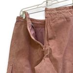 wilson's leather Vintage  pink suede leather hooded bomber jacket pants suit Photo 5