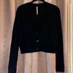 Soma  Size M Black Cropped V Neckline Cardigan Photo 0