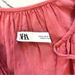 ZARA Plumetti Textured Dot Midi Swing Dress Medium Photo 12