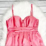 BCBGeneration  Coral Pink Satin Mini Dress with pockets Photo 4