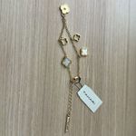 Tahari Gold and White Chain-Link Bracelet Photo 4