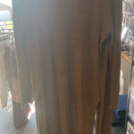See You Monday  Tan Knit  Ribbed Cardigan duster size L fall Mustard Yellow Photo 0