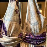 Xtraordinary Elegant Purple and White Halter Maxi Dress Photo 3