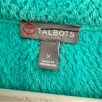 Talbots  Full Zip Fleece Jacket Women’s XL Turquoise Sea Green Fall Lightweight Photo 1