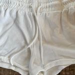 Forever 21  White Activewear Shorts With Orange Stripe Photo 3