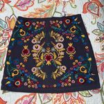 Umgee  womens small Julia floral embroidered lined skirt grey boho hippie NWT Photo 12