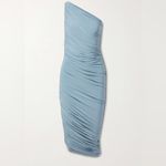 Norma Kamali Diana Midi Dress in Soft Blue Photo 4