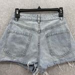 Cotton On Women's Light Wash Denim Shorts High Flashback Distressed 4 Distressed Photo 1