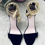 Kate Spade NBW Black & Gold Inez Heels Photo 6