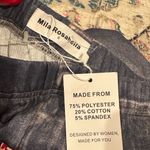 MILA ROSABELLA Distressed Classic Blue Women's Sweatpants Faux Jeans Look S Photo 4