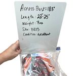 Desigual Printed Cardigan Heart Accent Sweater Sheer Back Size Medium Photo 8