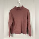 Abercrombie & Fitch  Burgundy Pullover Mock Neck Sweatshirt Fleece Lined XS Cute Photo 6