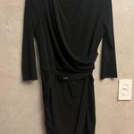 Jennifer Lopez JLO Black Belted Wrap Dress Large (L) Photo 4