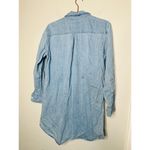 THAKOON Light Blue Wash Denim Button Up Front Mini Oversized Shirt Dress Size 4 Photo 4