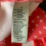 Rafaella  Comfort Stretch Pull On Printed Knit Twill Coral Pants Size 16 NEW Photo 5